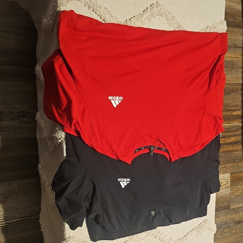 Adidas Red and Black Apparel